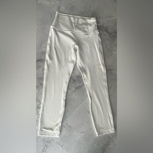 Lululemon Align HR Crop 23” in the color BONE in size 6
